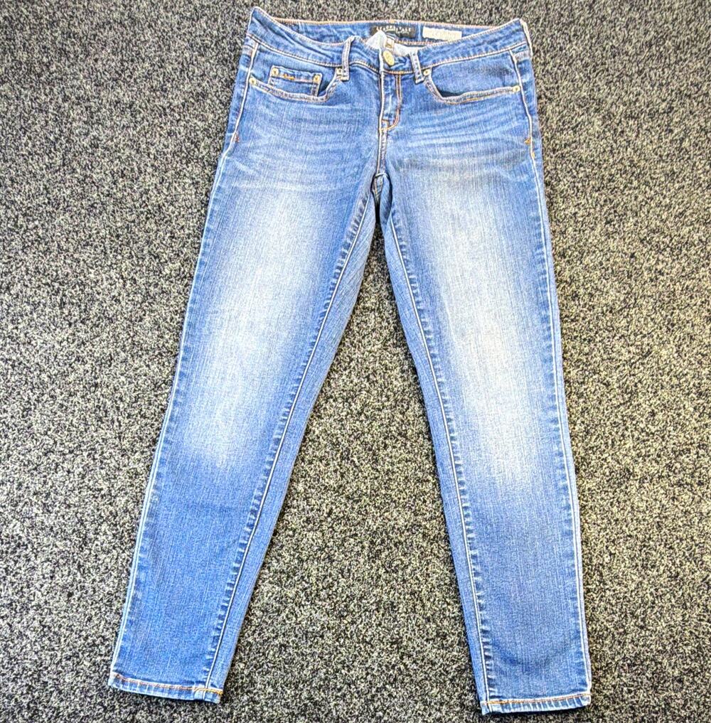 Aéropostale Women’s Medium Wash Blue Jegging Slim Mid Rise Stretch Jeans 4